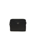 Black Recycled Polyamide Shoulder Bag