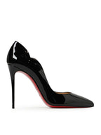 Black Patent Leather Hot Chick Pumps 100