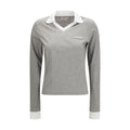 Gray Cotton Long Sleeve T-Shirt