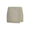 Beige Wool Oves Aries Mini Skirt