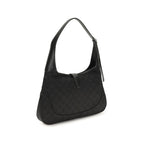 Black Fabric Shoulder Bag
