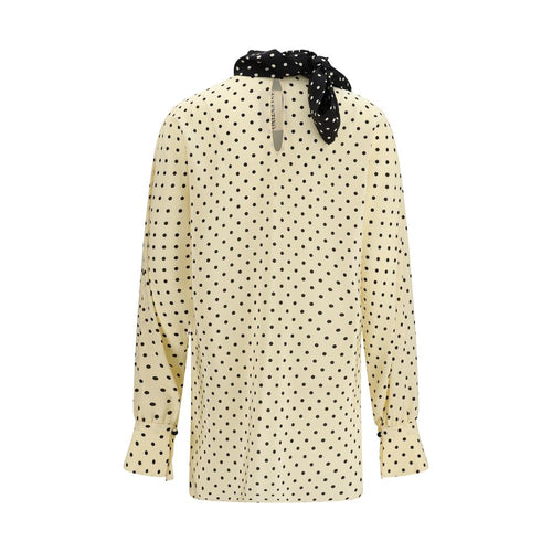 Beige Silk Blouse