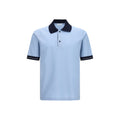 Blue Cotton Polo Shirt