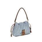 Blue Cotton Shoulder Bag
