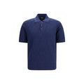 Blue Cotton Polo Shirt