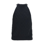 Black Wool Oves Aries Sleeveles T-Shirt