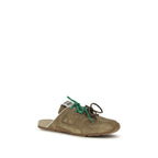 Beige Calf Leather Bos Taurus Athletic Sneakers