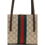 Beige Cotton Shoulder Bag