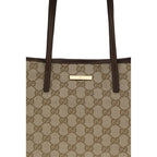 Beige Polyester Shoulder Bag
