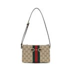 Beige Fabric Shoulder Bag