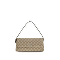 Brown Fabric Shoulder Bag