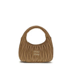 Beige Calf Leather Bos Taurus Handbag