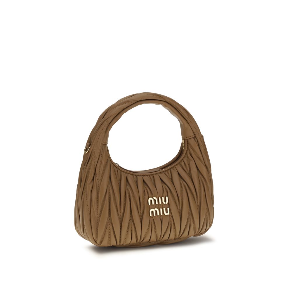 Beige Calf Leather Bos Taurus Handbag