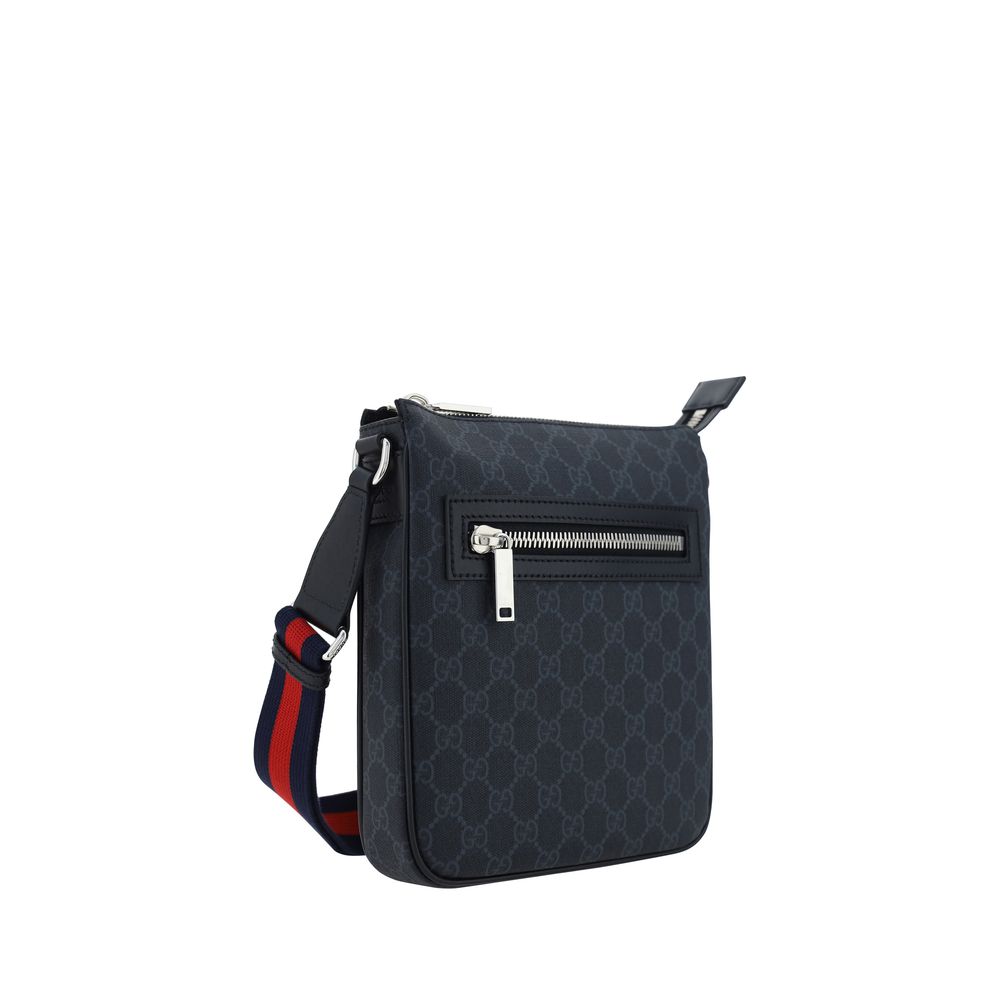 Black Polyethylene Shoulder Bag