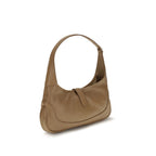 Beige Goatskin Shoulder Bag