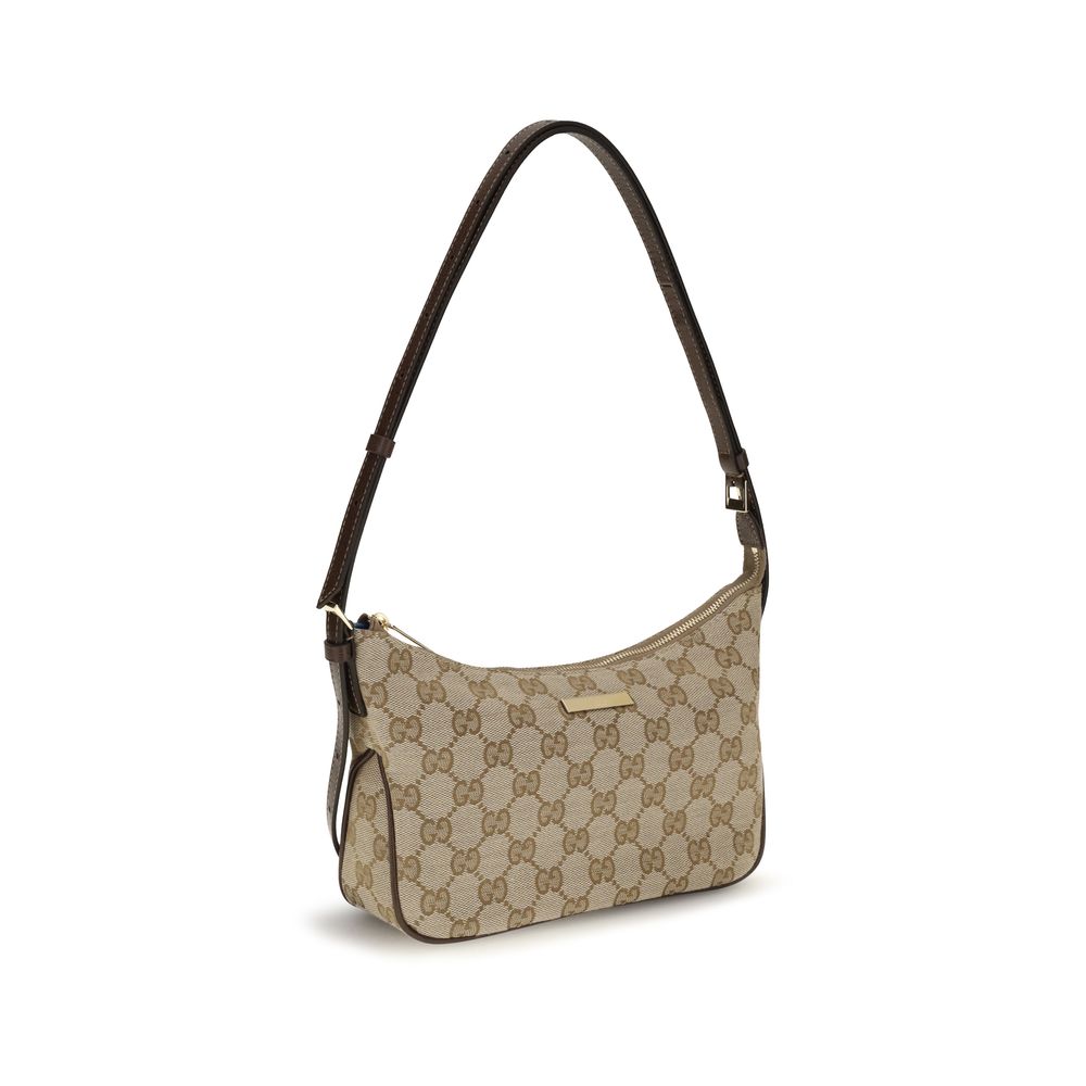 Beige Polyester Shoulder Bag