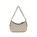 Beige Fabric Shoulder Bag