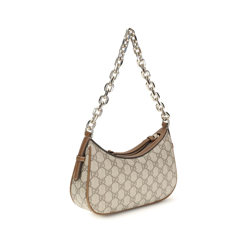 Beige Fabric Shoulder Bag