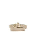 Beige Calf Leather Bos Taurus Regular Belt