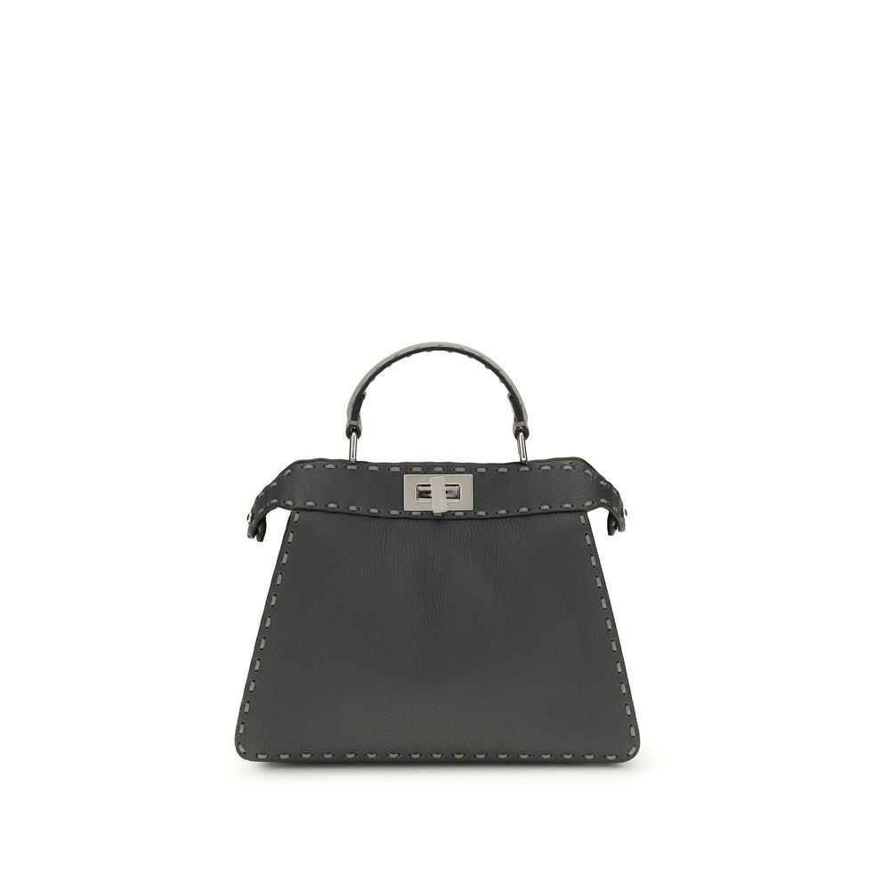Gray Calf Leather Bos Taurus Handbag