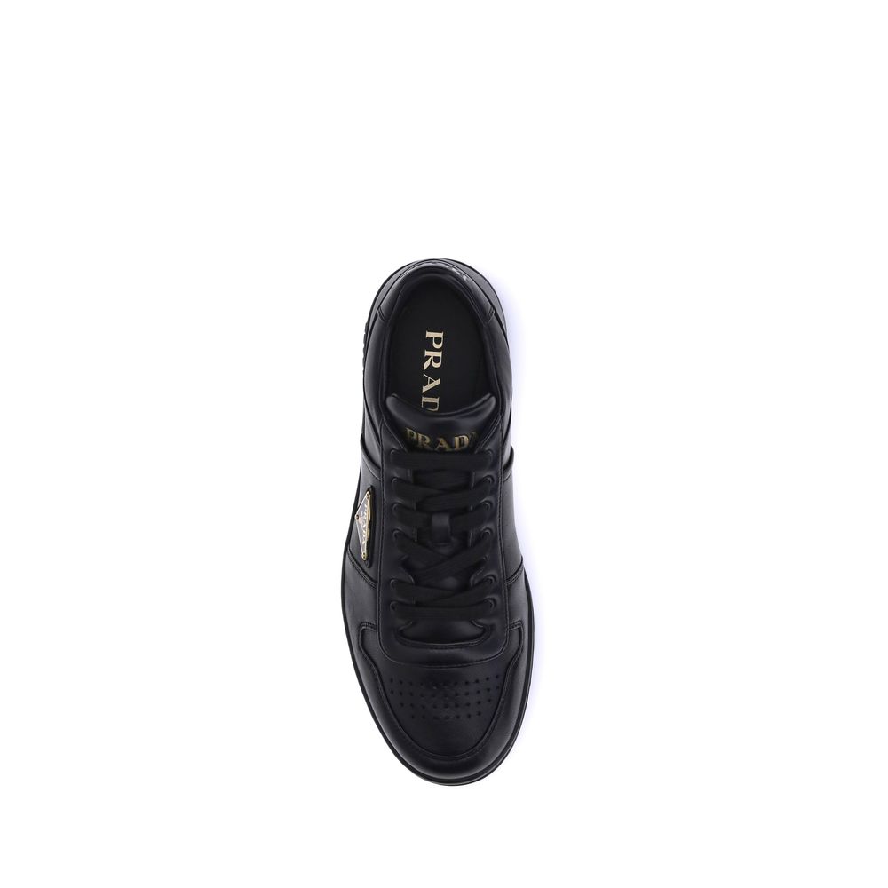 Black Calf Leather Bos Taurus Low Top Sneakers