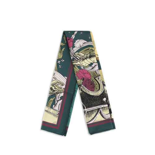 Bicolor Silk Scarf