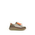 Bicolor Polyurethane Athletic Sneakers