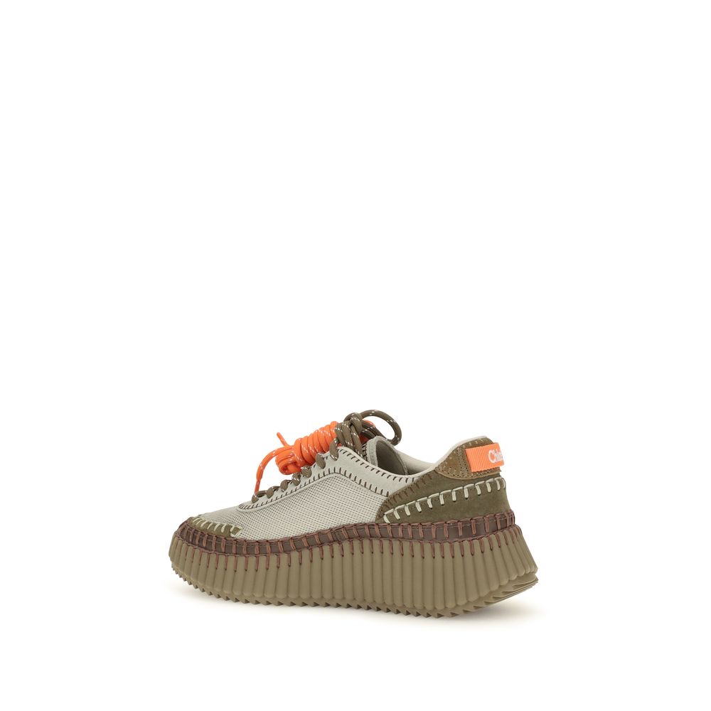 Bicolor Polyurethane Athletic Sneakers