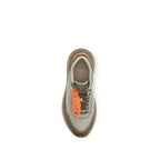 Bicolor Polyurethane Athletic Sneakers