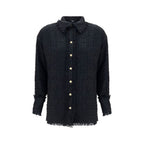 Black Polyamide Pattern Shirt