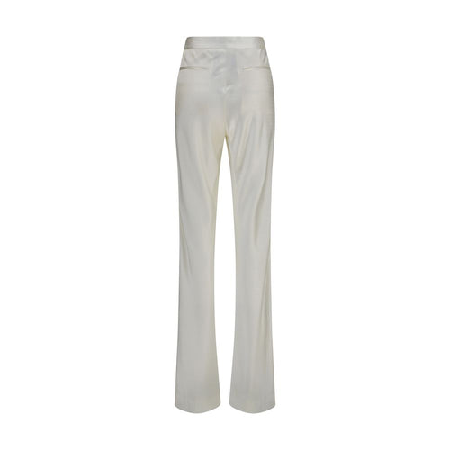 Beige Viscose Dress Pants