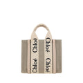 Brown Linen Handbag