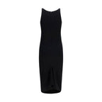 Black Viscose Casual Dress