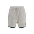 White Cotton Bermuda Shorts