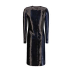 Blue Polyamide Cocktail Dress