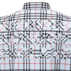 Blue Cotton Dress Shirt