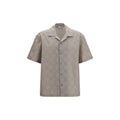 Beige Cotton Pattern Shirt