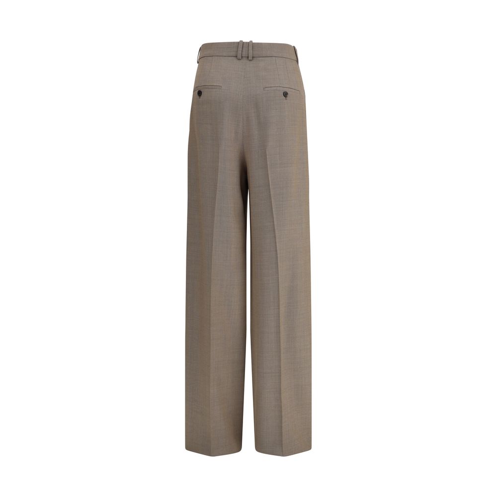Beige Wool Oves Aries Casual Pants
