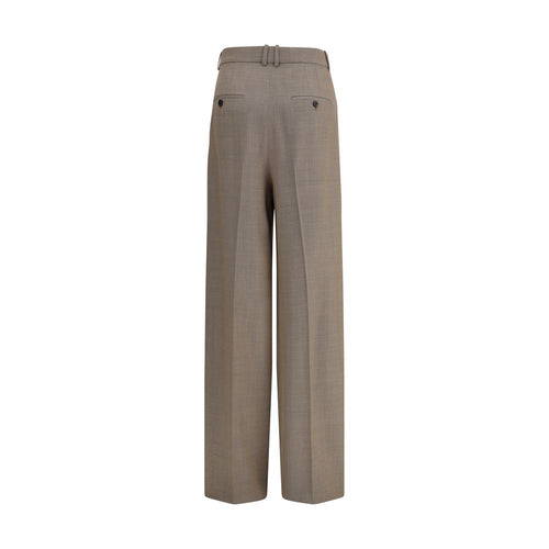 Beige Wool Oves Aries Casual Pants