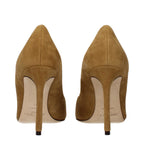 Brown Leather High Heel Pumps