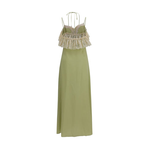 Bicolor Silk Casual Dress