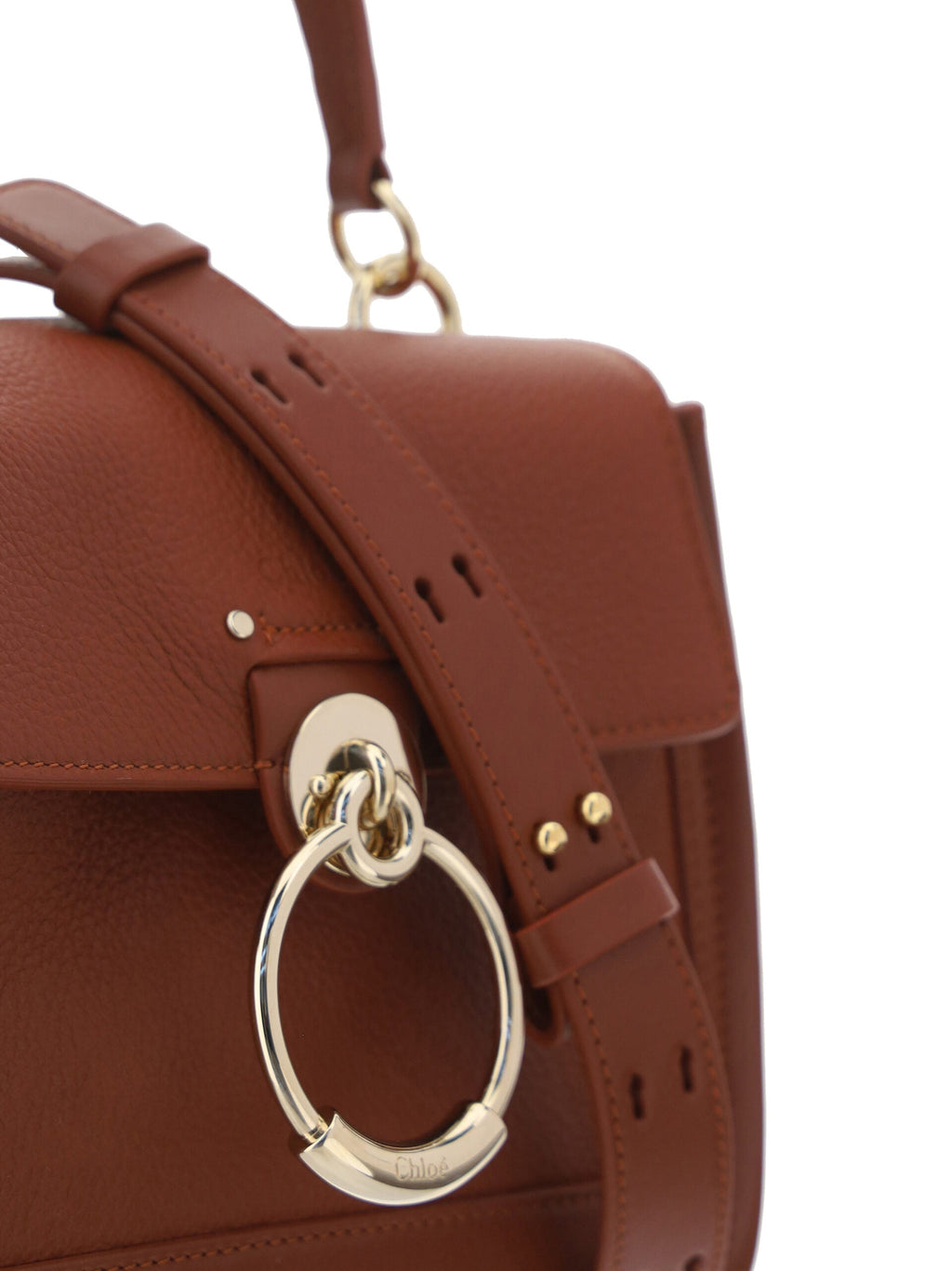Brown Calf Leather Tess Handbag Chloé