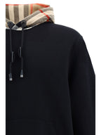 Black Cotton Samuel Hoodie Sweatshirt Burberry