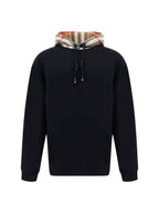 Black Cotton Samuel Hoodie Sweatshirt Burberry