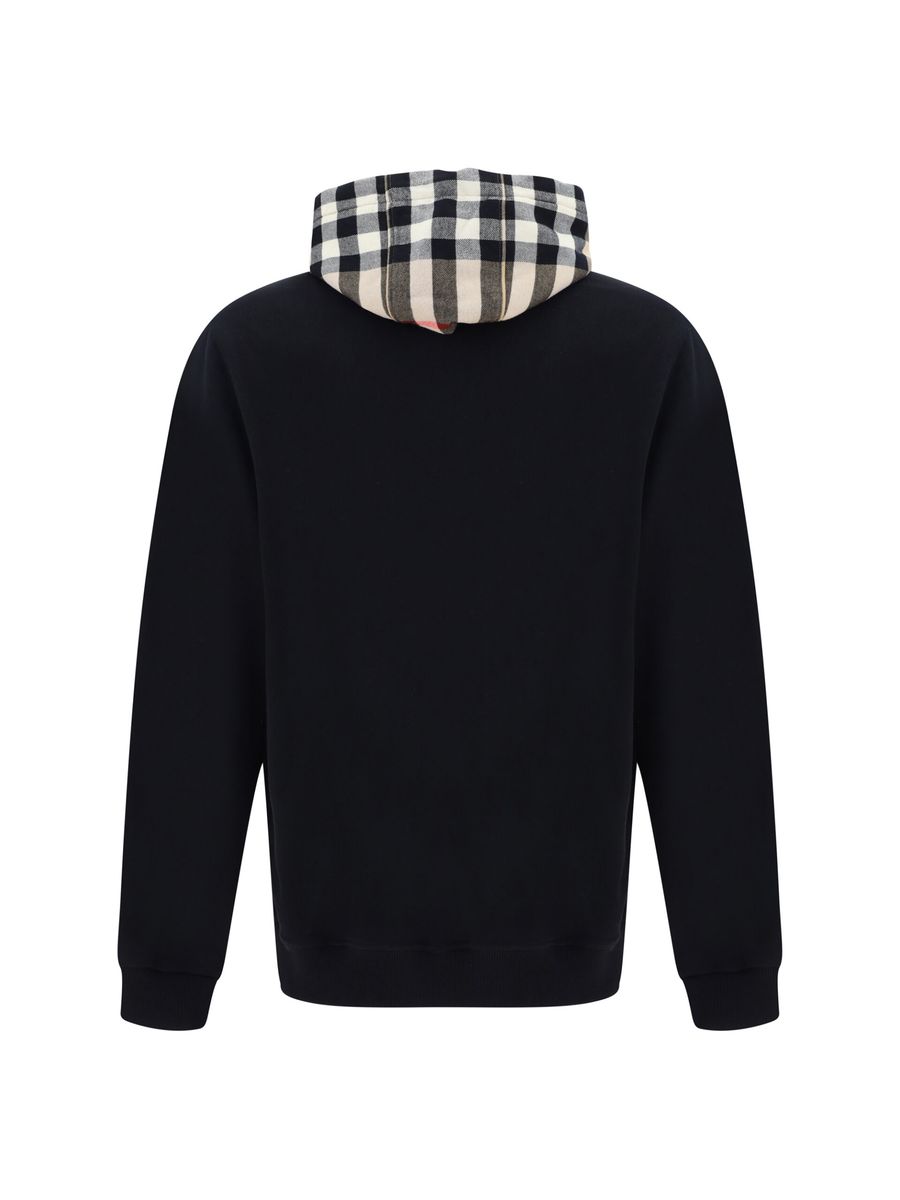 Black Cotton Samuel Hoodie Sweatshirt Burberry
