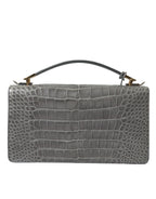 Gray Exotic Leather Medium Shoulder Hand Purse Bag Balenciaga