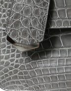 Gray Exotic Leather Medium Shoulder Hand Purse Bag Balenciaga
