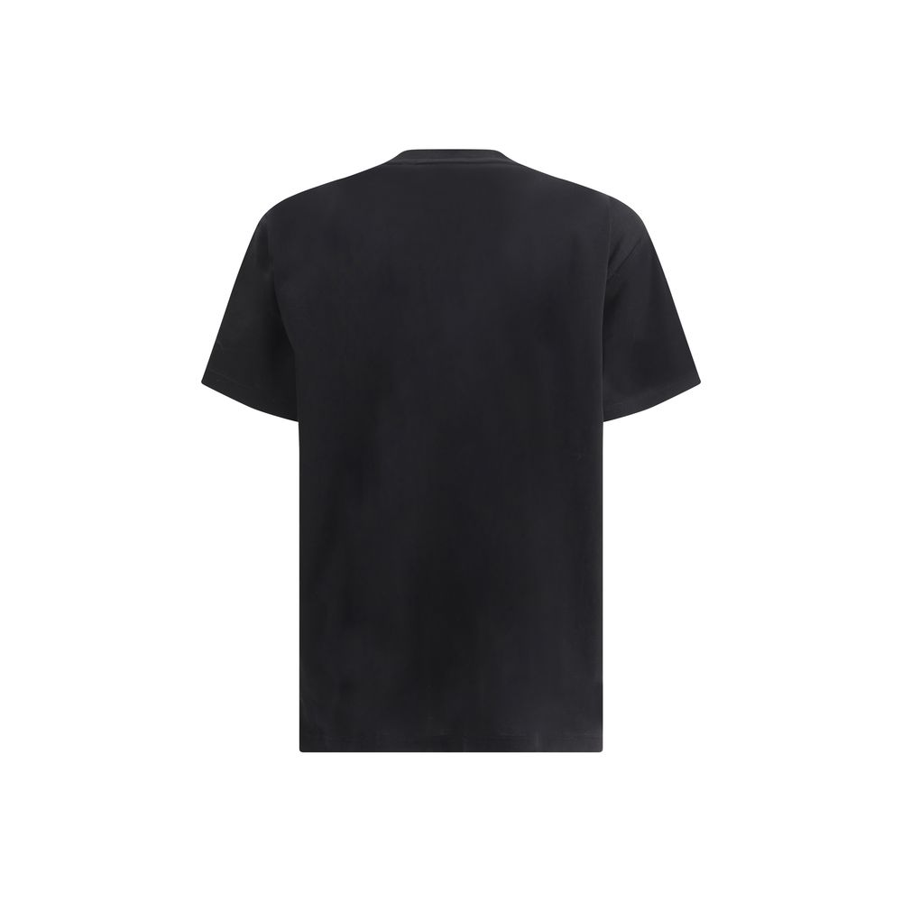 Black Cotton T-Shirt Burberry