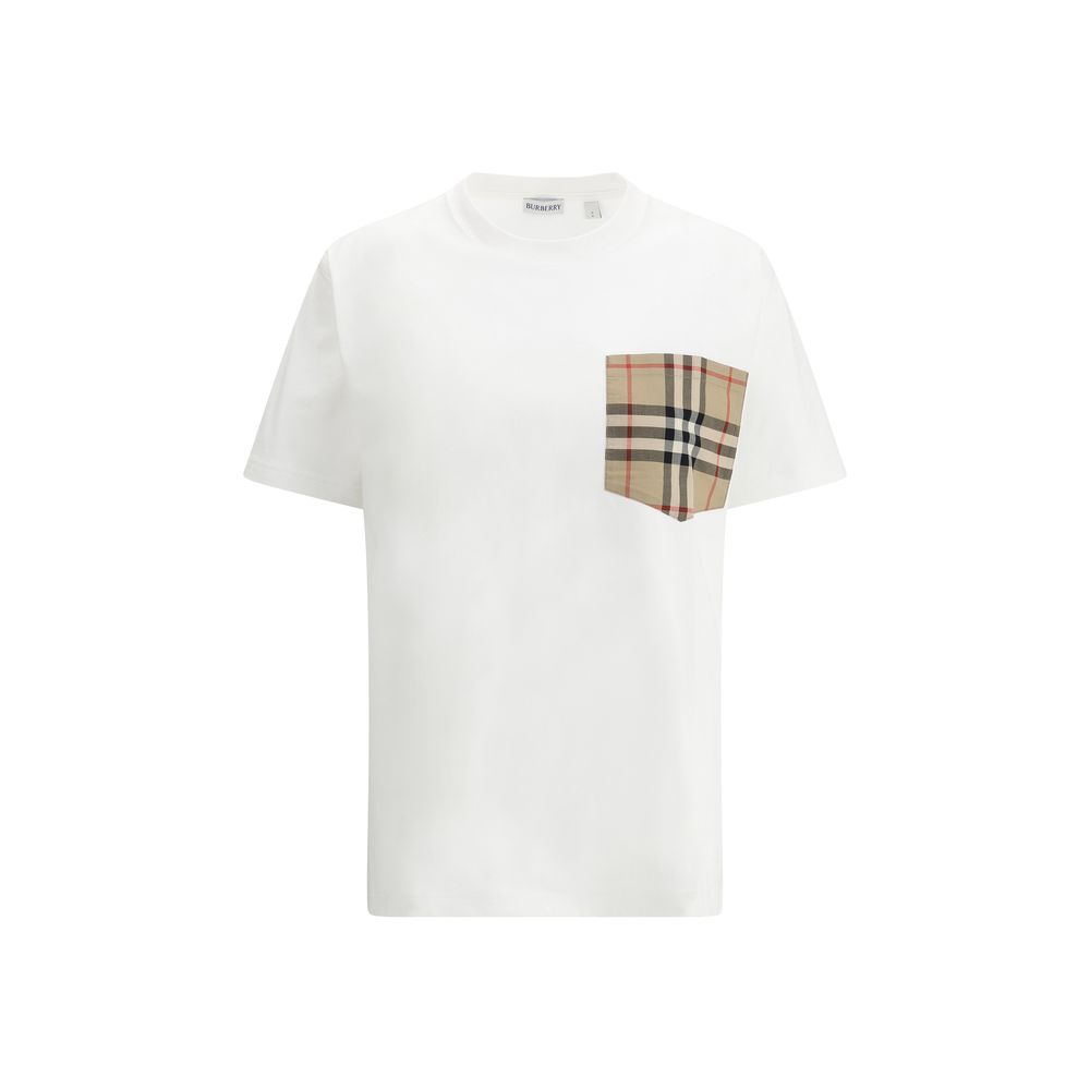 White Cotton T-Shirt Burberry
