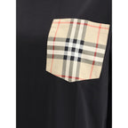 Black Cotton T-Shirt Burberry